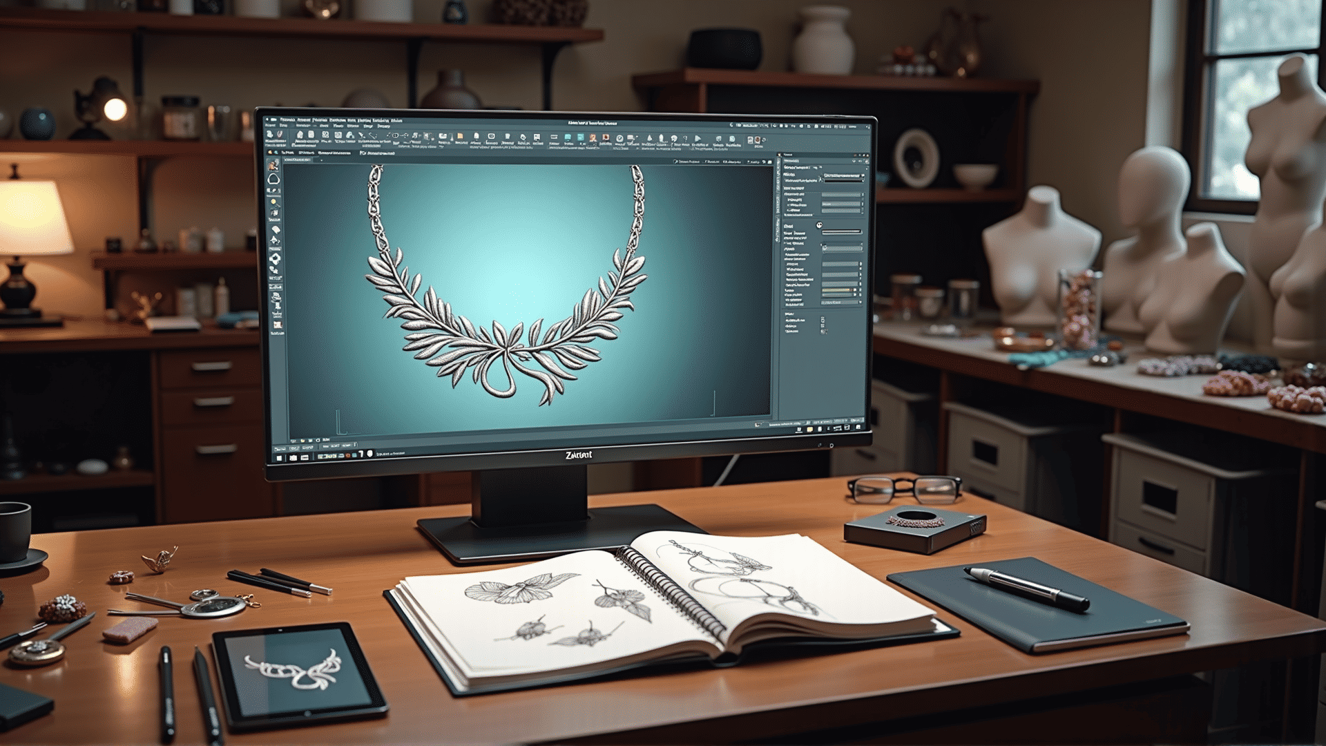 Organic modeling for jewelry design