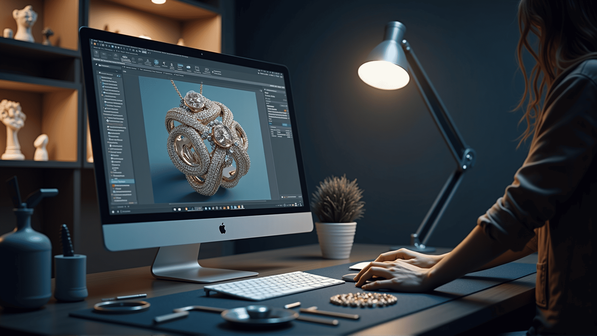 Aesthetic CAD jewelry design software